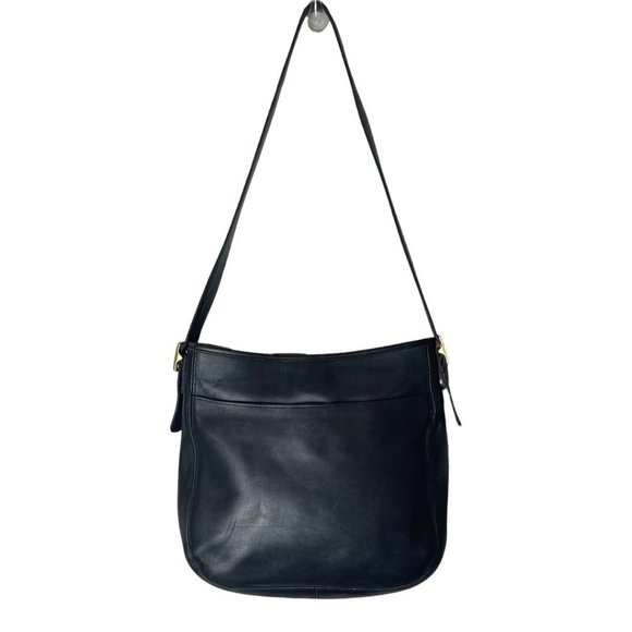 Coach Black Leather Classic Crossbody Messenger Bag With Adjustable Strap - Picture 11 of 15